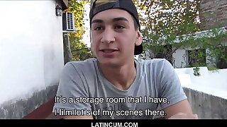 Cute Virgin Flaxen-haired Twink Latino Old crumpet Jake Cash For Sex POV